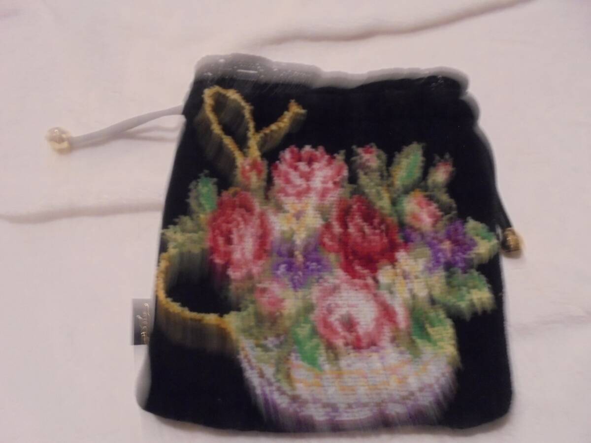 アーンジョー シェニール織 茶巾ポーチの画像4