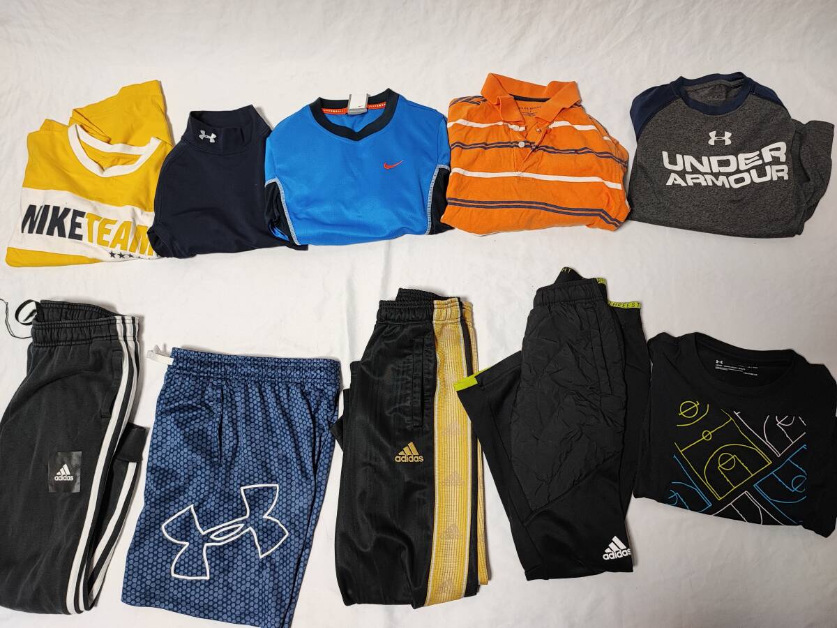 44 キッズ 子供服 まとめ売り 10枚セット 130 NIKE adidas等_画像1