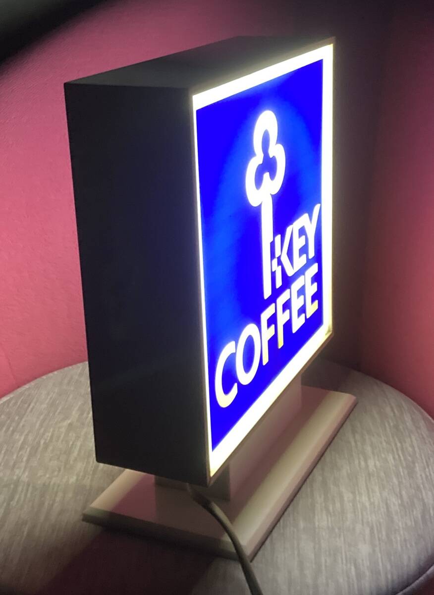 純喫茶電飾看板!!昭和レトロ 昭和遺産『Key Coffee電飾看板 キーコーヒー」もちろん点灯します/アンティーク/コレクターズアイテム/VINTAGE_画像3
