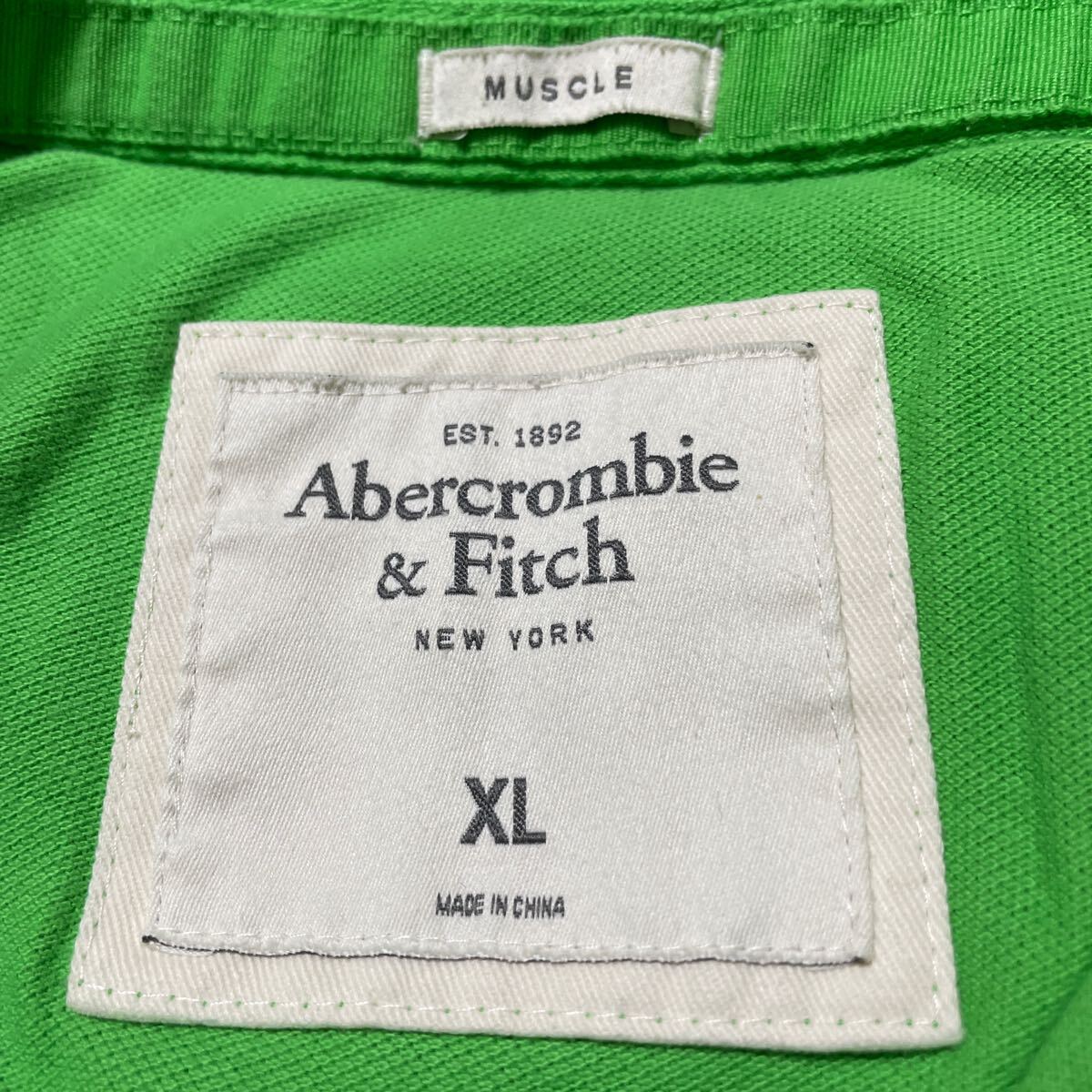 Abercrombie&fitch рубашка-поло с коротким рукавом XL размер 
