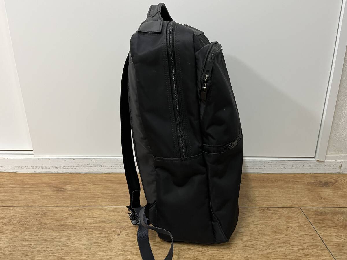 【美品】定価44,000 PORTER ポーター 吉田カバン TIME DAYPACK タイム リュック ブラック 品番655-17875の画像2