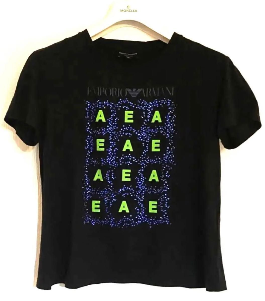 【希少】ほぼ未使用　エンポリオ　アルマーニ　tシャツ ARMANI 定価5万　 ブラック