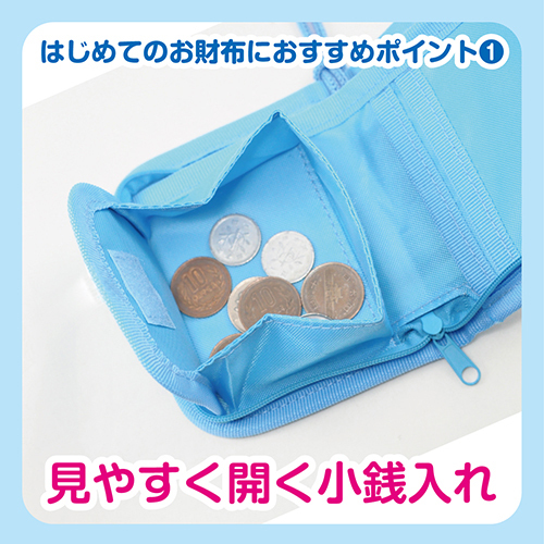 新幹線キッズサイフ お財布 財布 ウォレット ストラップ付き サックス 乗り物 鉄道 男の子 男児 ボーイズ かっこいい 03_画像4