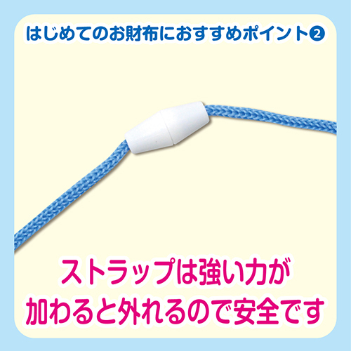 新幹線キッズサイフ お財布 財布 ウォレット ストラップ付き サックス 乗り物 鉄道 男の子 男児 ボーイズ かっこいい 03_画像5