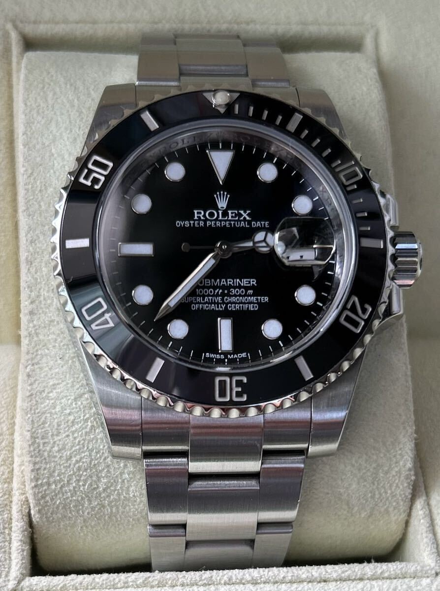 正規品　超美品　ロレックスサブマリーナデイト116610LN ブラック文字盤　Rolex Submariner Date 保証書付_画像1