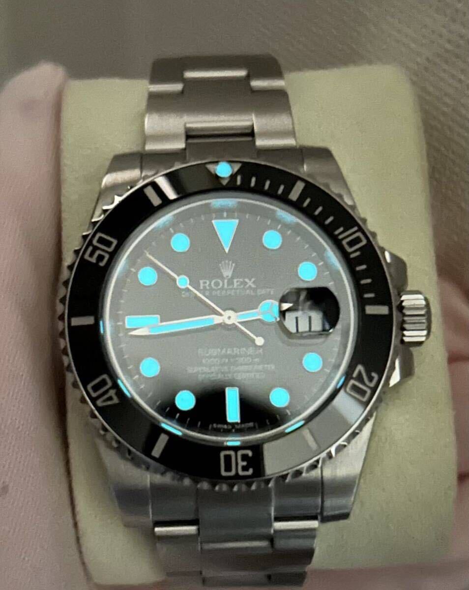 正規品　超美品　ロレックスサブマリーナデイト116610LN ブラック文字盤　Rolex Submariner Date 保証書付_画像4