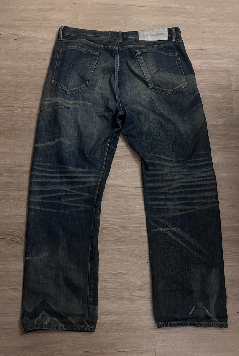 NEIGHBORHOOD Neighborhood джинсы 23SS SAVAGE DENIM DP BASIC PANTS Savage Denim глубокий Basic брюки индиго L