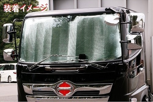 トラック用サンシェード（日よけ） Mサイズ 2ｔワイド車～4ｔ標準車まで 消臭＆断熱＆UVカットの画像3