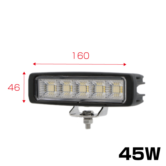 LED作業灯・バックランプ　WL-46ワークランプ　角型　45W　12V/24V共用　（526858）_画像1