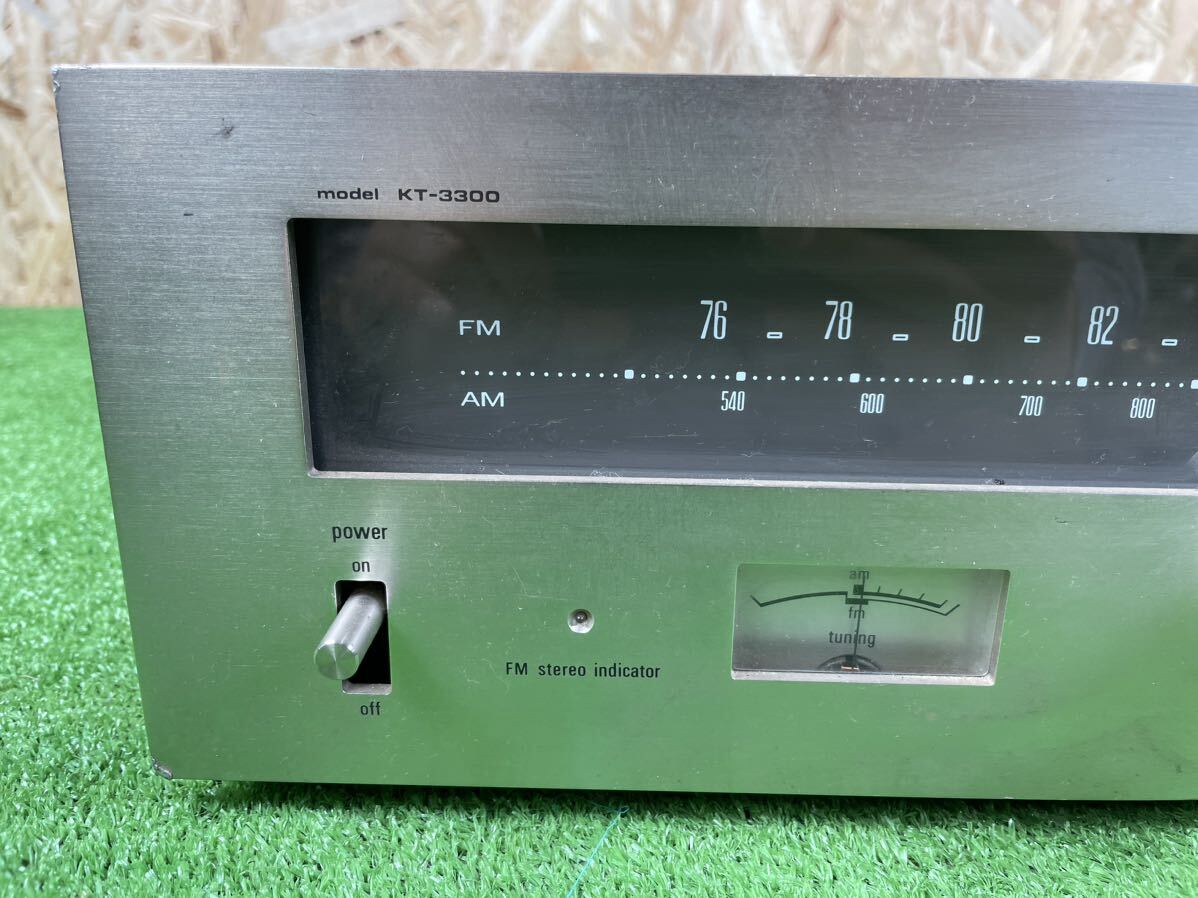 4B62 TRIO AM/FM Stero Tuner KT-3300 現状品 トリオ AM/FMチューナー ステレオチューナー _画像2