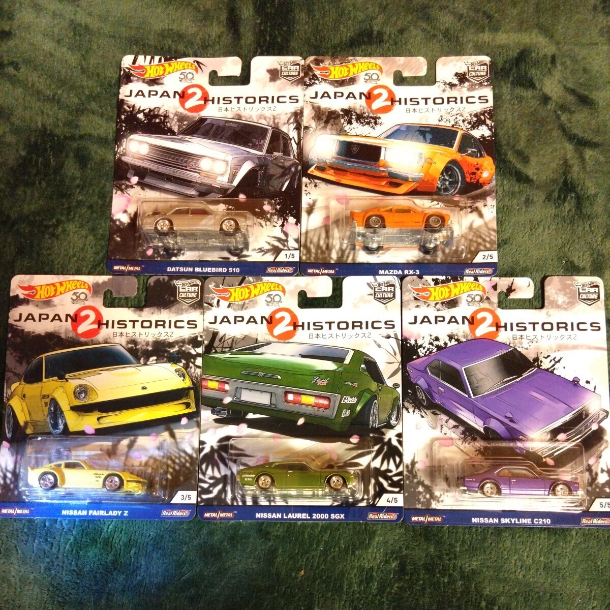 ホットウィール Hot Wheels JAPAN HISTORICS 2 5台セット_画像1