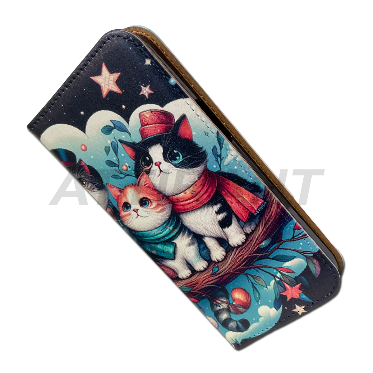 iPhone11 手帳型ケース 猫 イラスト ねこ かわいい アイフォンケース_画像7