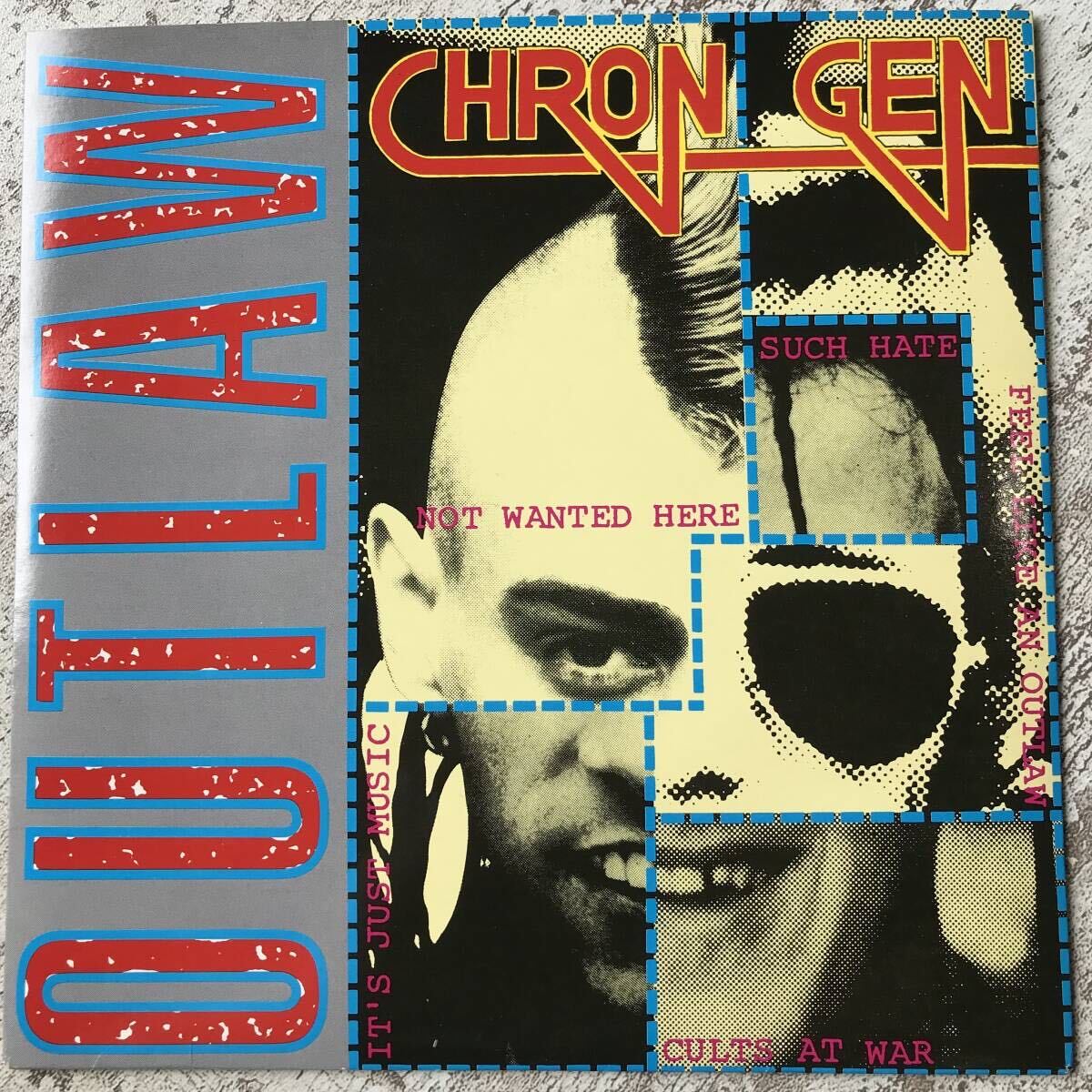 美盤 良好 UK 7inch EP CHRON GEN OUTLAW SHH 139 PUNK _画像1