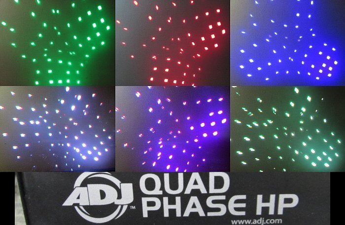 ライティングOK☆ADJ QUAD PHASE HP LEDムーンフラワーエフェクト 2灯セット スポットライト舞台照明①の画像2