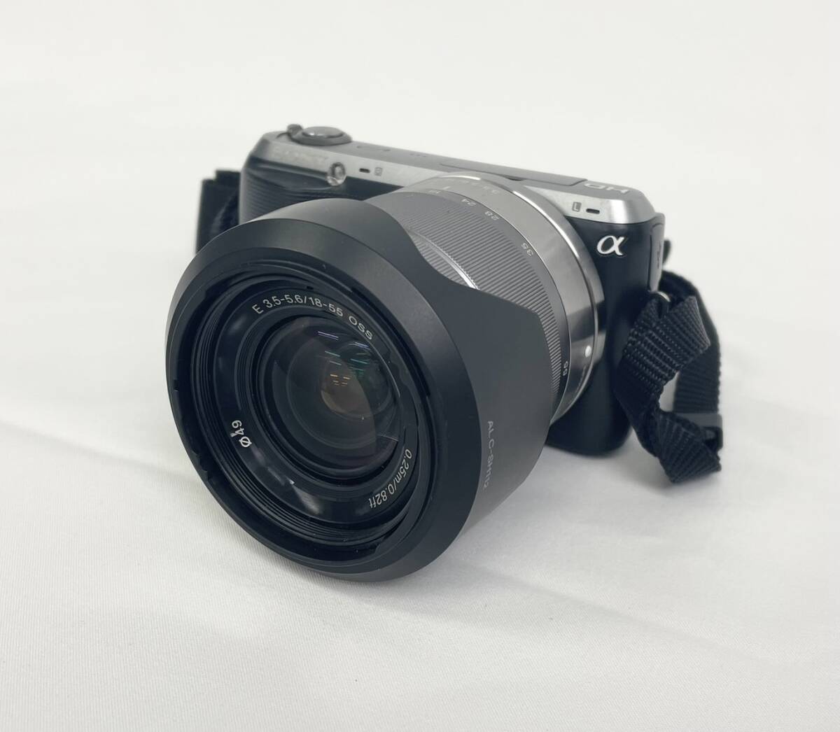 ソニー SONY α NEX-C3 デジタル 一眼レフカメラ E 3.5-5.6/18-55 OSS 0.25m/0.82ft 動作確認済 シャッター確認済 34j-4-10の画像2