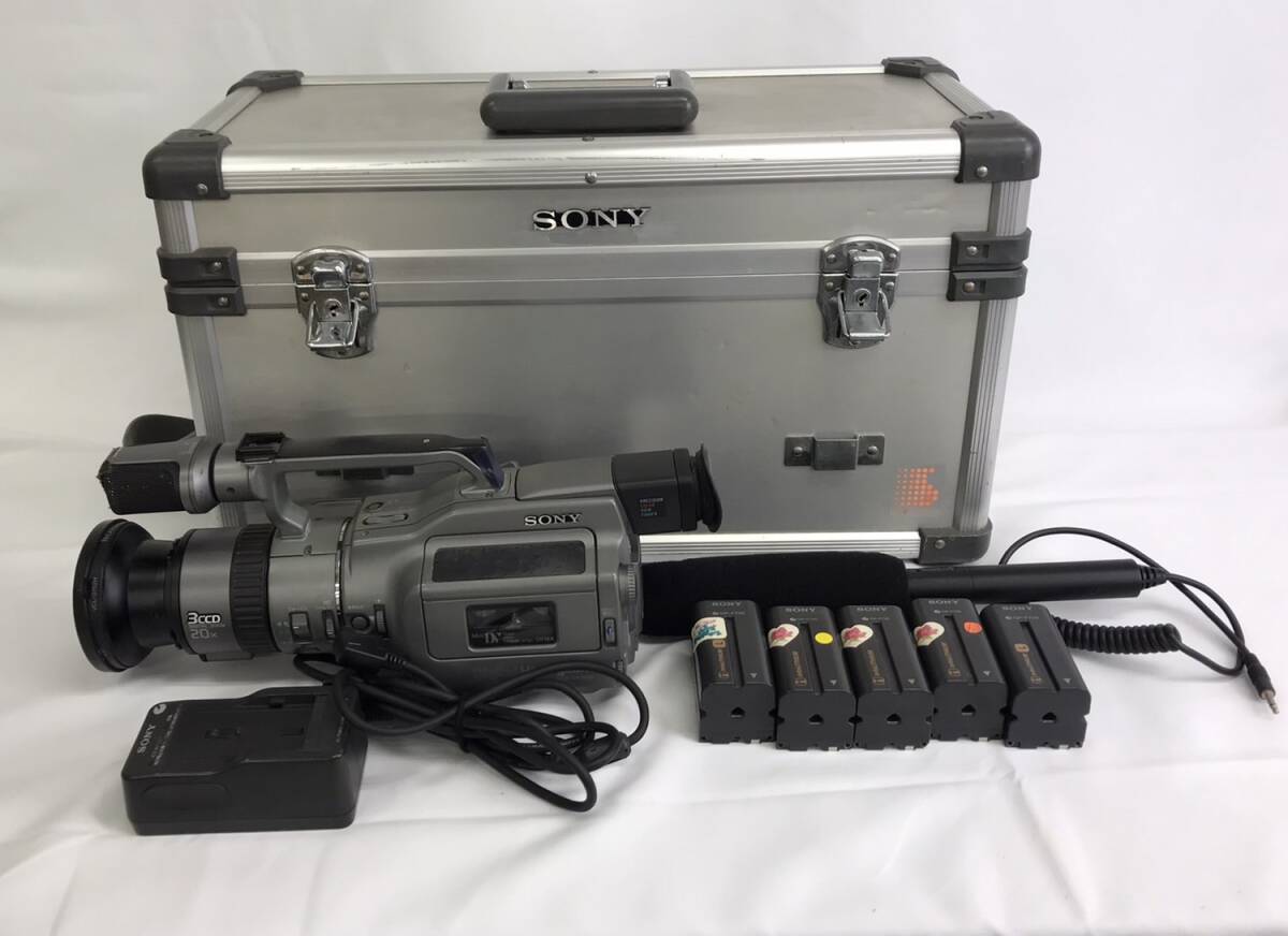 SONY ソニー ビデオカメラ ハンディカム DCR-VX1000ハードケース 通電確認済 ビデオ 撮影器具 撮影 2j-3-6