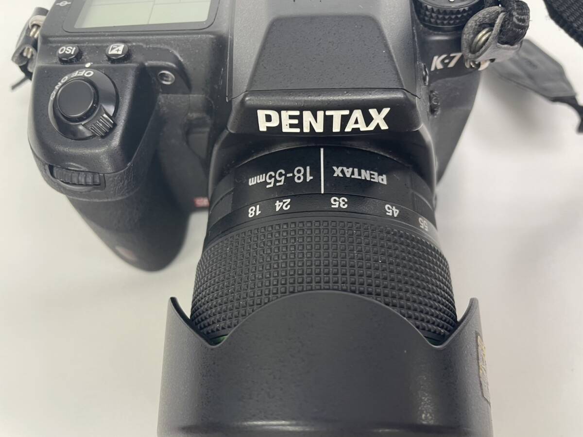 PENTAX K-7 SR SMC PENTAX-DA 1:3.5-5.6 18-55mm AL WR 52mm 一眼レフ 光学機器 カメラ レンズ 箱付き ペンタックス 29j-4-4の画像9