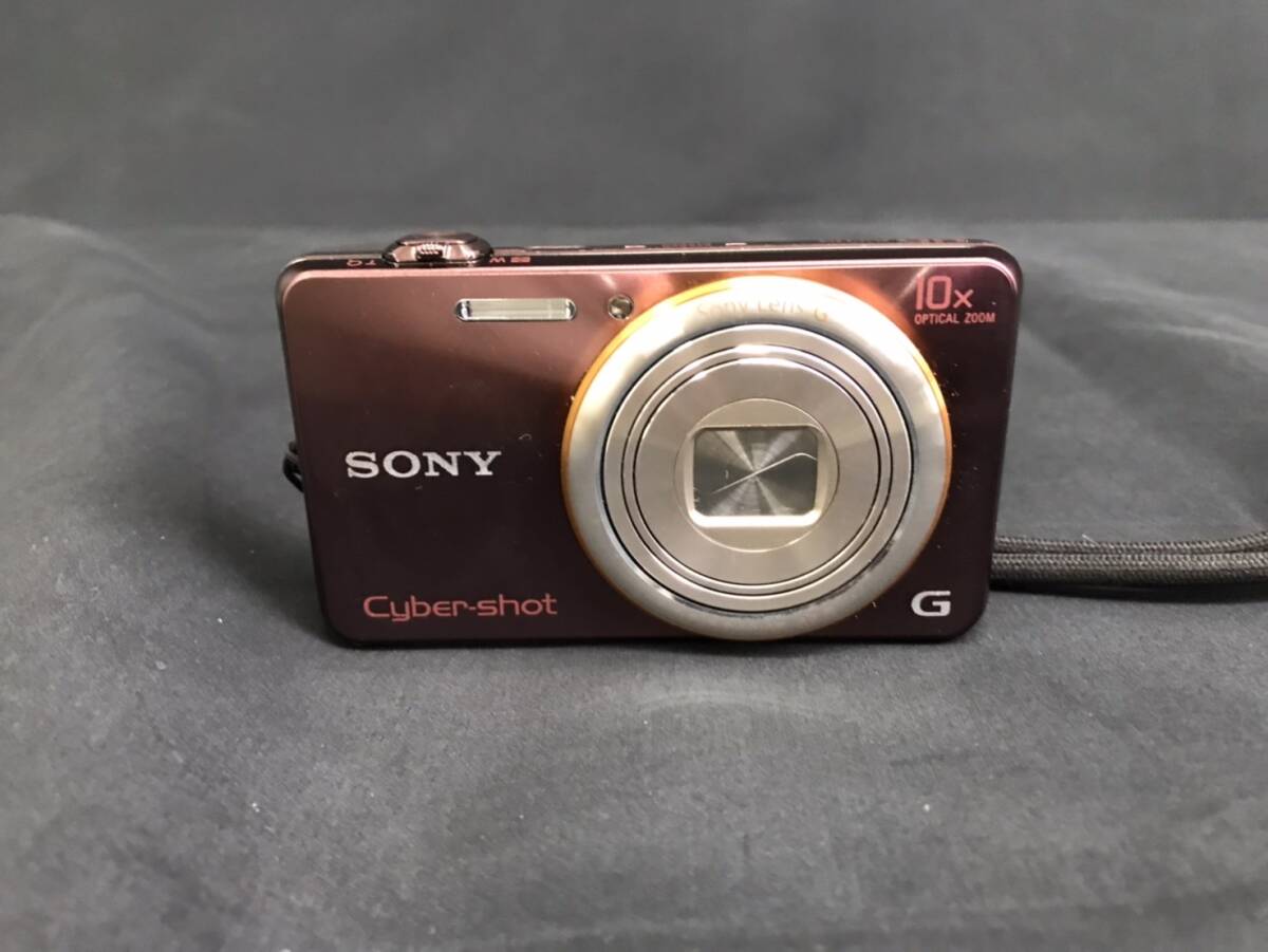 動作品 SONY DSC-WX100 Cyber Shot ソニー サイバーショット コンパクトデジタルカメラ デジカメ ピンク系 28j-3-4_画像1