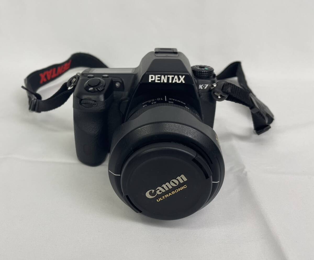 PENTAX K-7 SR SMC PENTAX-DA 1:3.5-5.6 18-55mm AL WR 52mm 一眼レフ 光学機器 カメラ レンズ 箱付き ペンタックス 29j-4-4