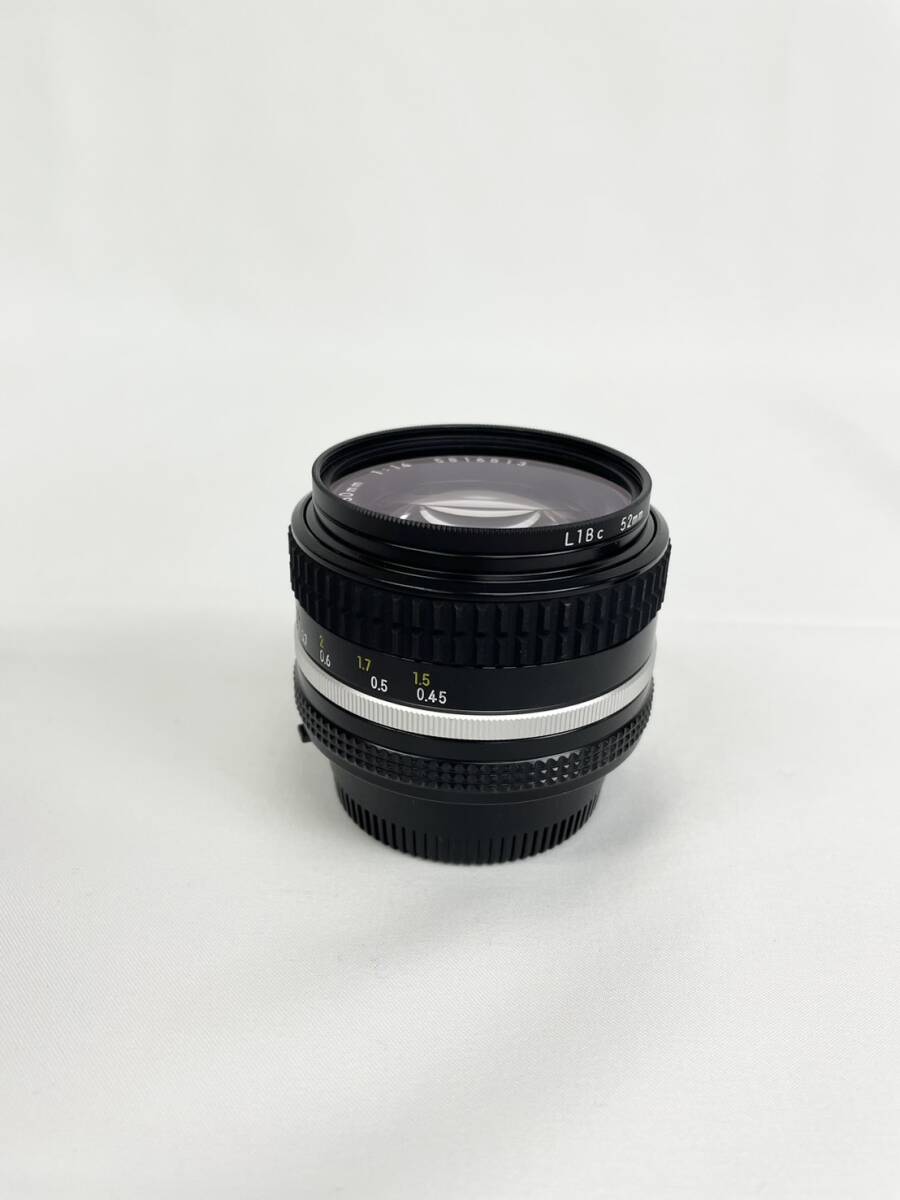 カメラ ニコン Nikon NIKKOR 50mm 1:14 レンズ 光学機器 一眼レフ ブラック 撮影 ケース付き 33j-4-17の画像4