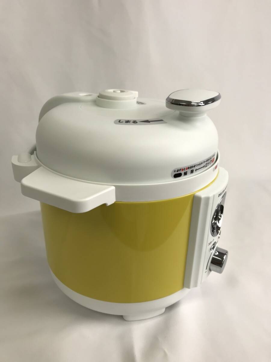 美品！未使用！DELISH KITCHEN プロデュース スピードクック 電気圧力鍋 LPC-T1201/Y イエロー アルファックスコイズミ 箱付き 28j-3-1_画像5