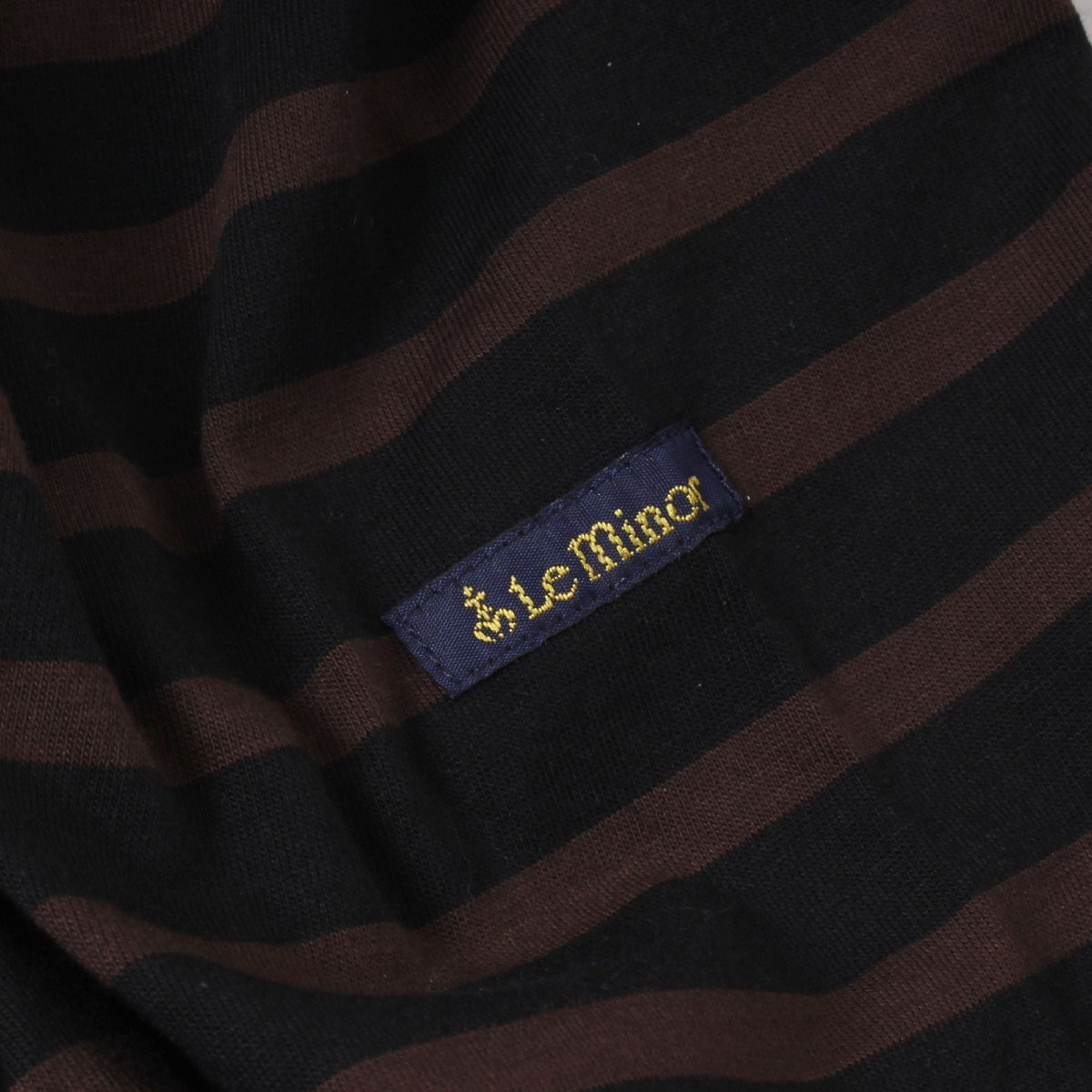 【タグ付き・新品】Le minor MARINIERE BATEAU 定価14,300円 size1(S) BLACK/PEPITE Tシャツ ボーダー カットソー ルミノア_画像6