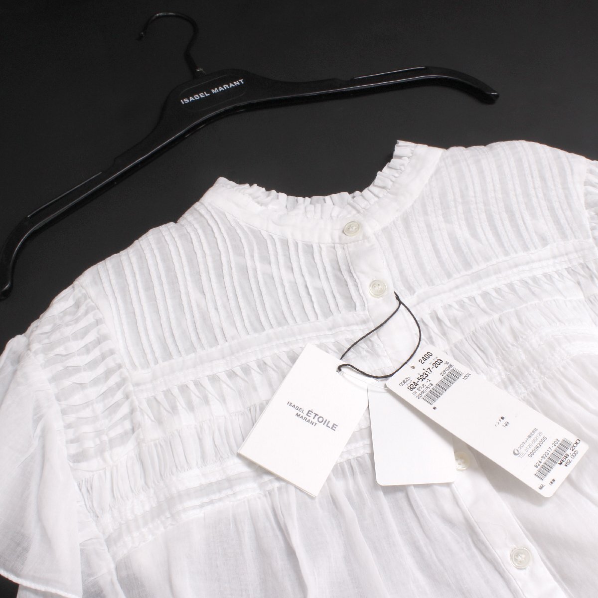 22ss【タグ付き・新品・定価68,200円】ISABEL MARANT ETOILE LANIKAYE DRESS size36 WHITE 22PRO1518 イザベルマランエトワール ミニドレス_画像5