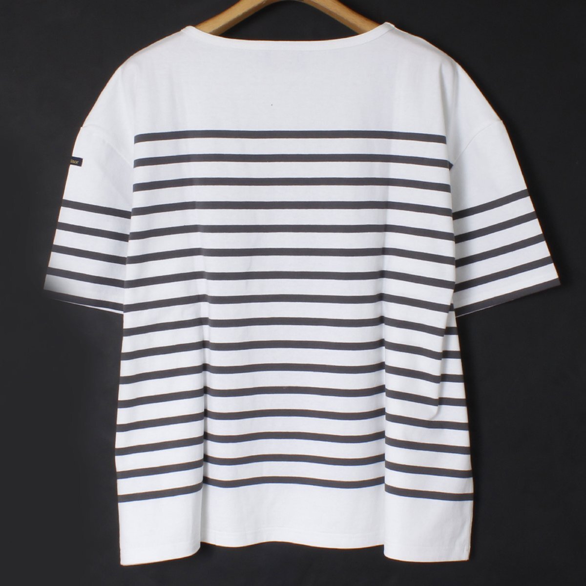 Le Minor パネルボーダーS/S size1 WHITE/GRAY ルミノア 半袖 Tシャツの画像3
