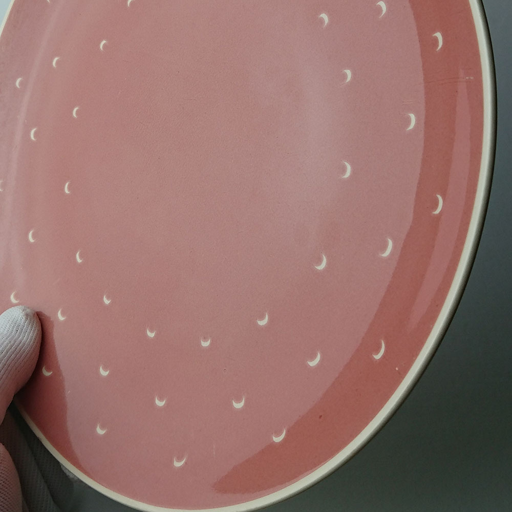 ■スージークーパー 皿 22cm クレッセント ムーン ピンク Susie Cooper  の画像9