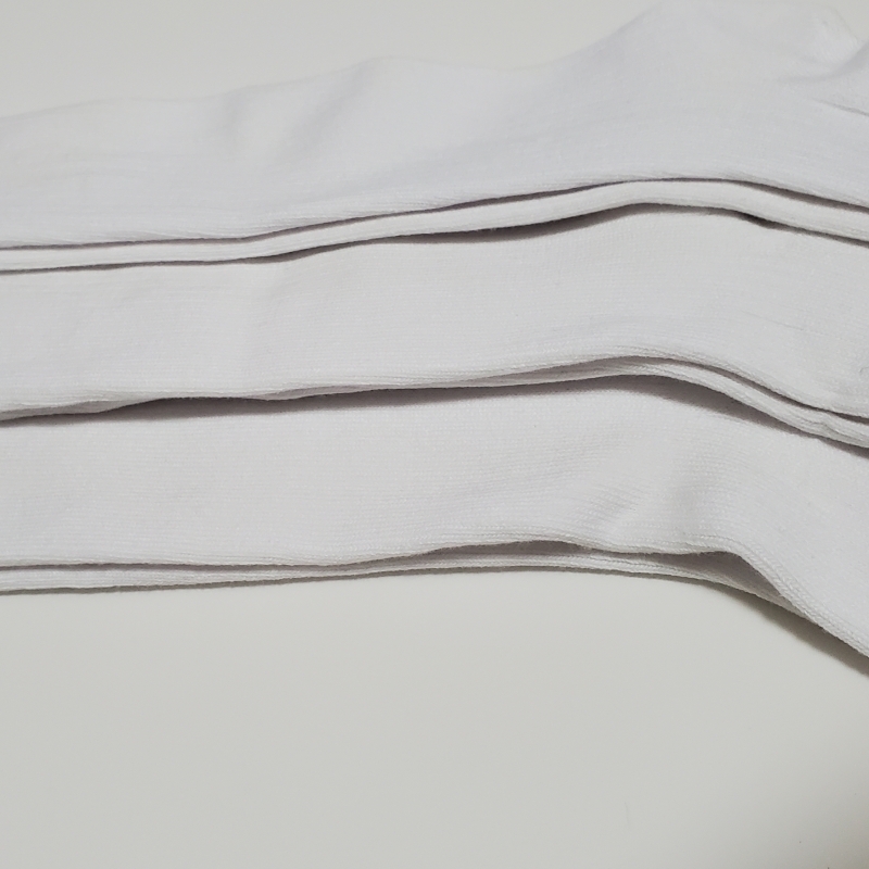 日本製 靴下 白ハイソックス 3足 25-27 シンプル 学生 通勤 普段使いの画像3