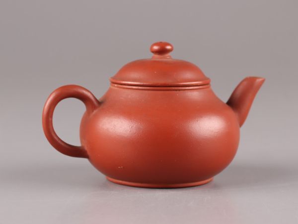中国古玩 唐物 煎茶道具 朱泥 紫泥 孟臣 款 紫砂壷 茶壷 急須 時代物 極上品 初だし品 C5392の画像3