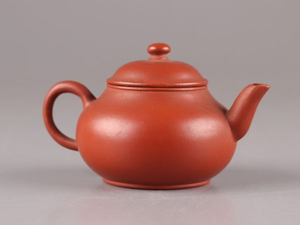 中国古玩 唐物 煎茶道具 朱泥 紫泥 孟臣 款 紫砂壷 茶壷 急須 時代物 極上品 初だし品 C5392の画像4