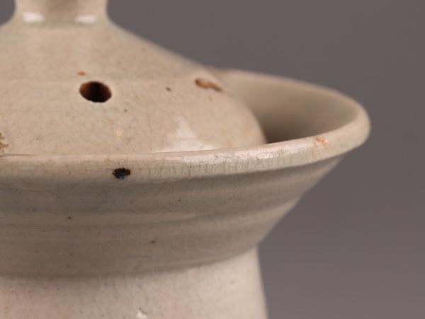古美術 朝鮮古陶磁器 李朝 白磁 香炉 時代物 極上品 初だし品 C5373の画像5