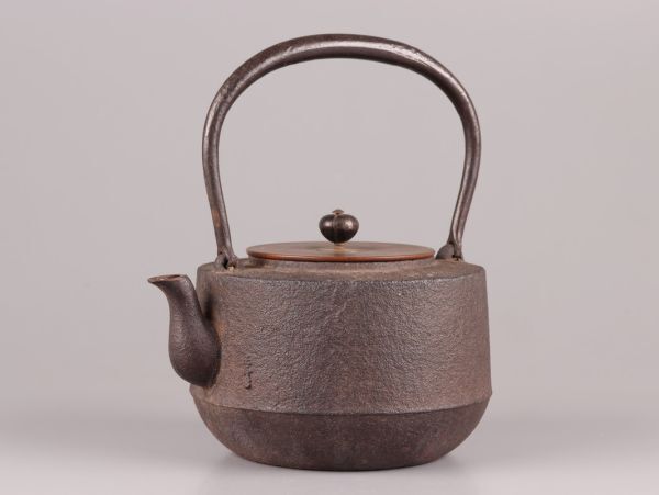 煎茶道具 正寿堂 高橋敬典 銅製蓋 胴在印 時代鉄瓶 時代物 極上品 初だし品 C5519の画像4