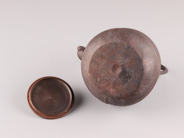 煎茶道具 正寿堂 高橋敬典 銅製蓋 胴在印 時代鉄瓶 時代物 極上品 初だし品 C5519の画像10