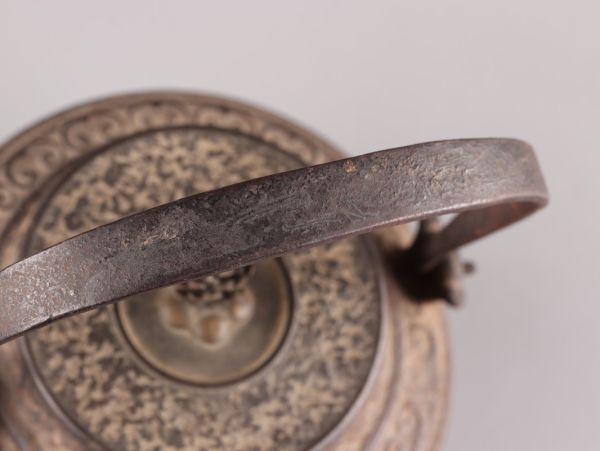 煎茶道具 銅製蓋 時代鉄瓶 時代物 極上品 初だし品 C5702_画像4
