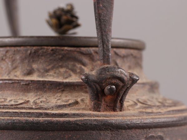 煎茶道具 銅製蓋 時代鉄瓶 時代物 極上品 初だし品 C5702_画像5