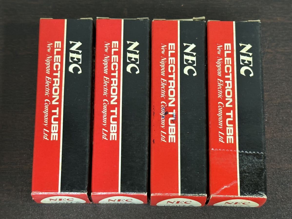 未使用品？ NEC製 真空管 12AU7-A (ロットNo.247×3本/560×1本) 4本セット 白文字 箱付き_画像3