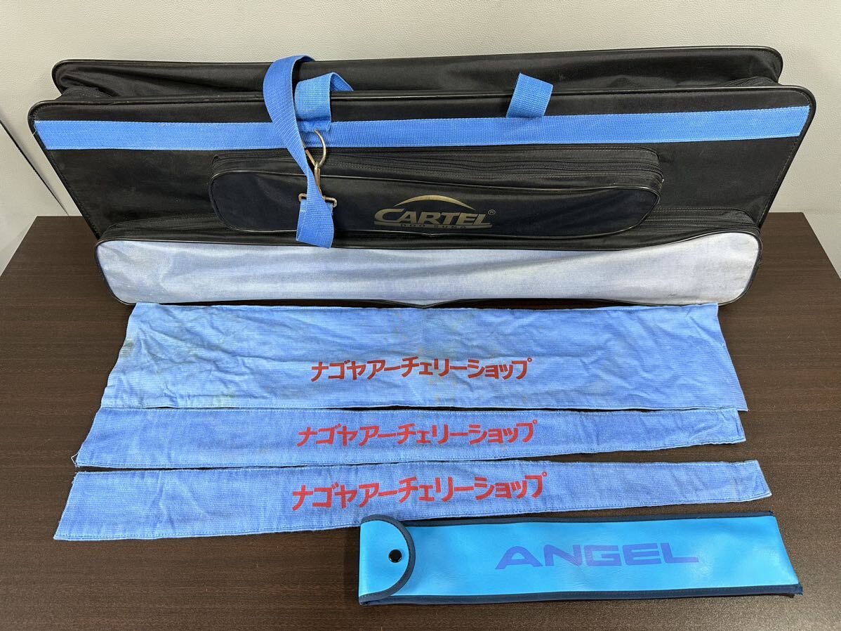 アーチェリーセット ハンドル ARCO SPORT SPIGARELLI リム W&W WINACT 矢 EASTON 他付属品多数 動作未確認 現状品の画像9