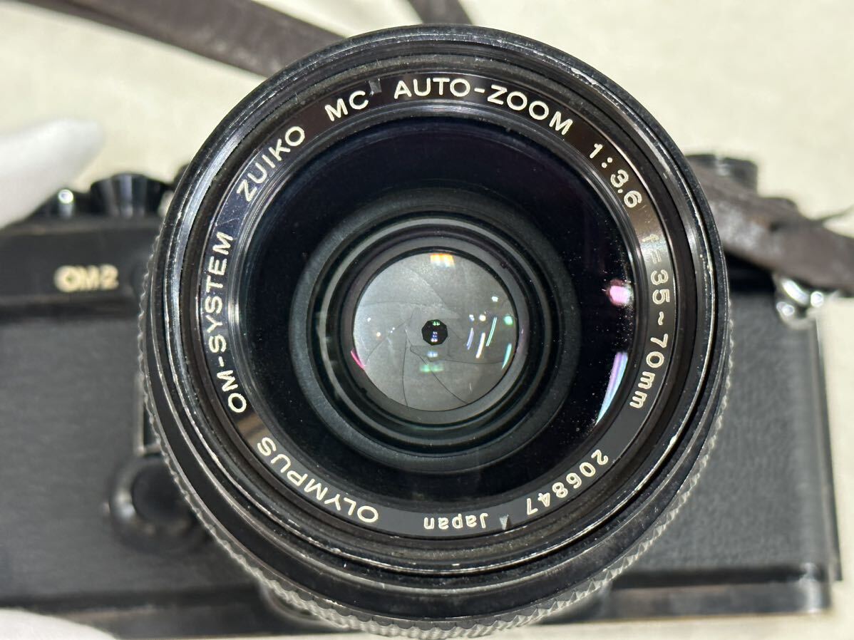 OLYMPUS オリンパス フィルムカメラ OM-2 ZUIKO MC AUTO-ZOOM 1:3.6 35-70mm 動作未確認 現状品_画像9