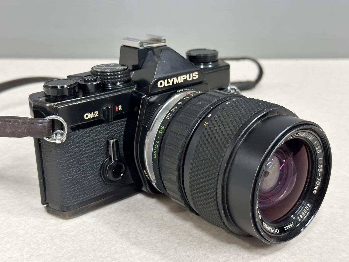 OLYMPUS オリンパス フィルムカメラ OM-2 ZUIKO MC AUTO-ZOOM 1:3.6 35-70mm 動作未確認 現状品_画像2