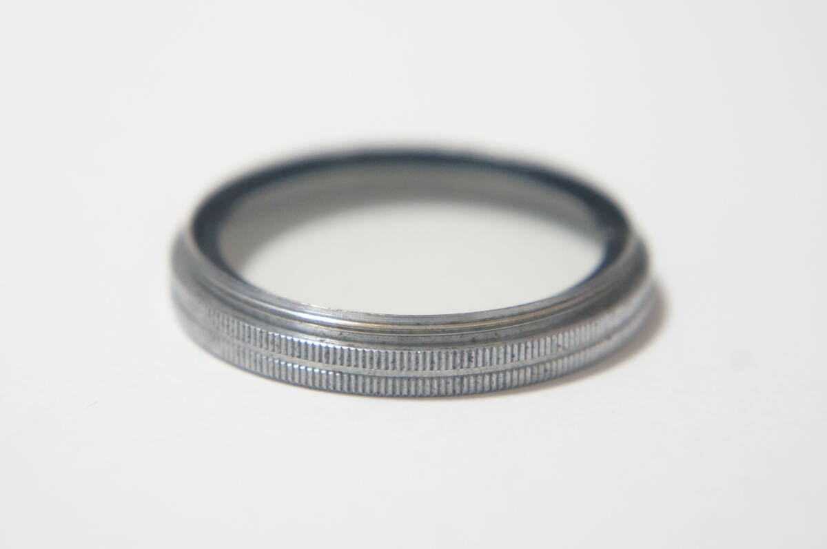 [34mm] Kenko UV Leica Summarz Maar 50mm F2 oriented silver frame filter rare goods E34 [F3181]