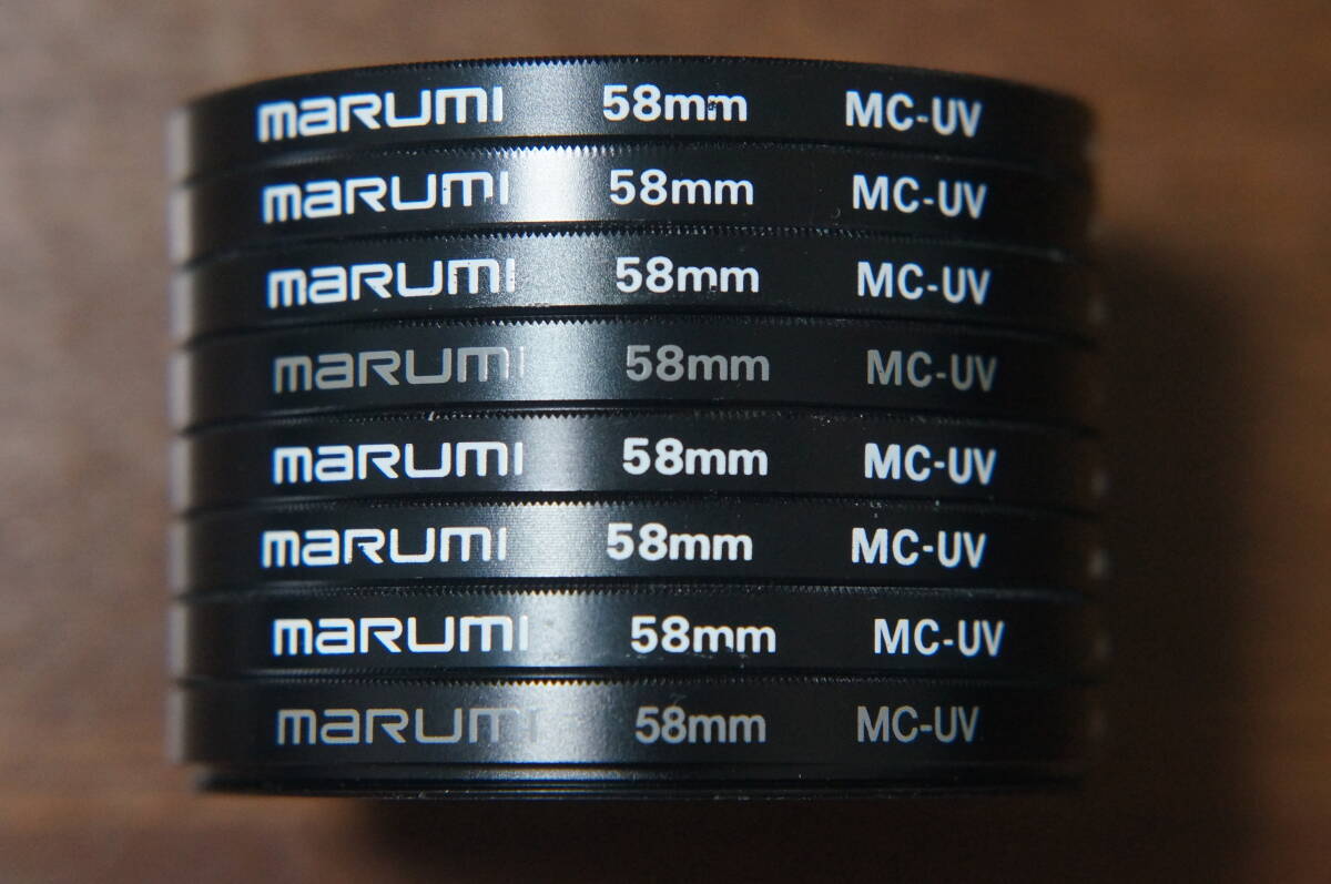 [58mm] maru mi/ marumi MC-UV filter 200 jpy / sheets 