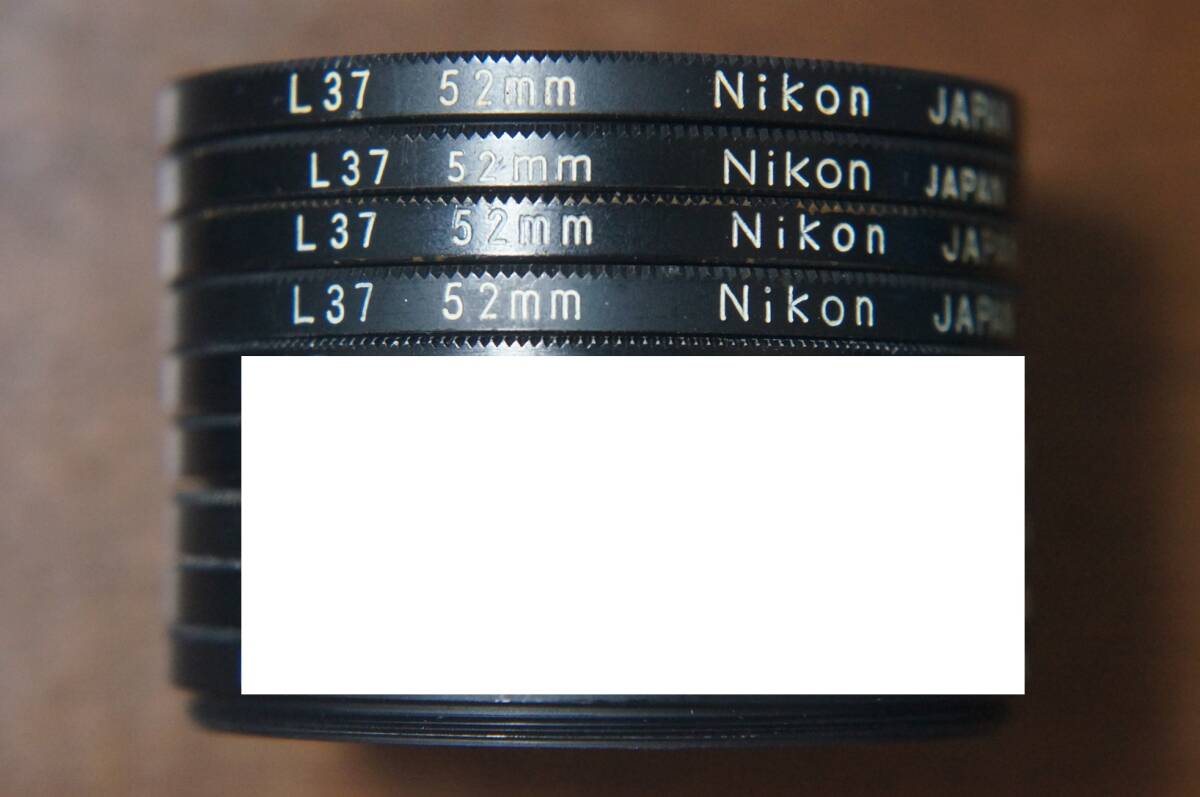 [52mm] Nikon L37 枠にやや年季が入ったUVカットフィルター 280円/枚_画像1