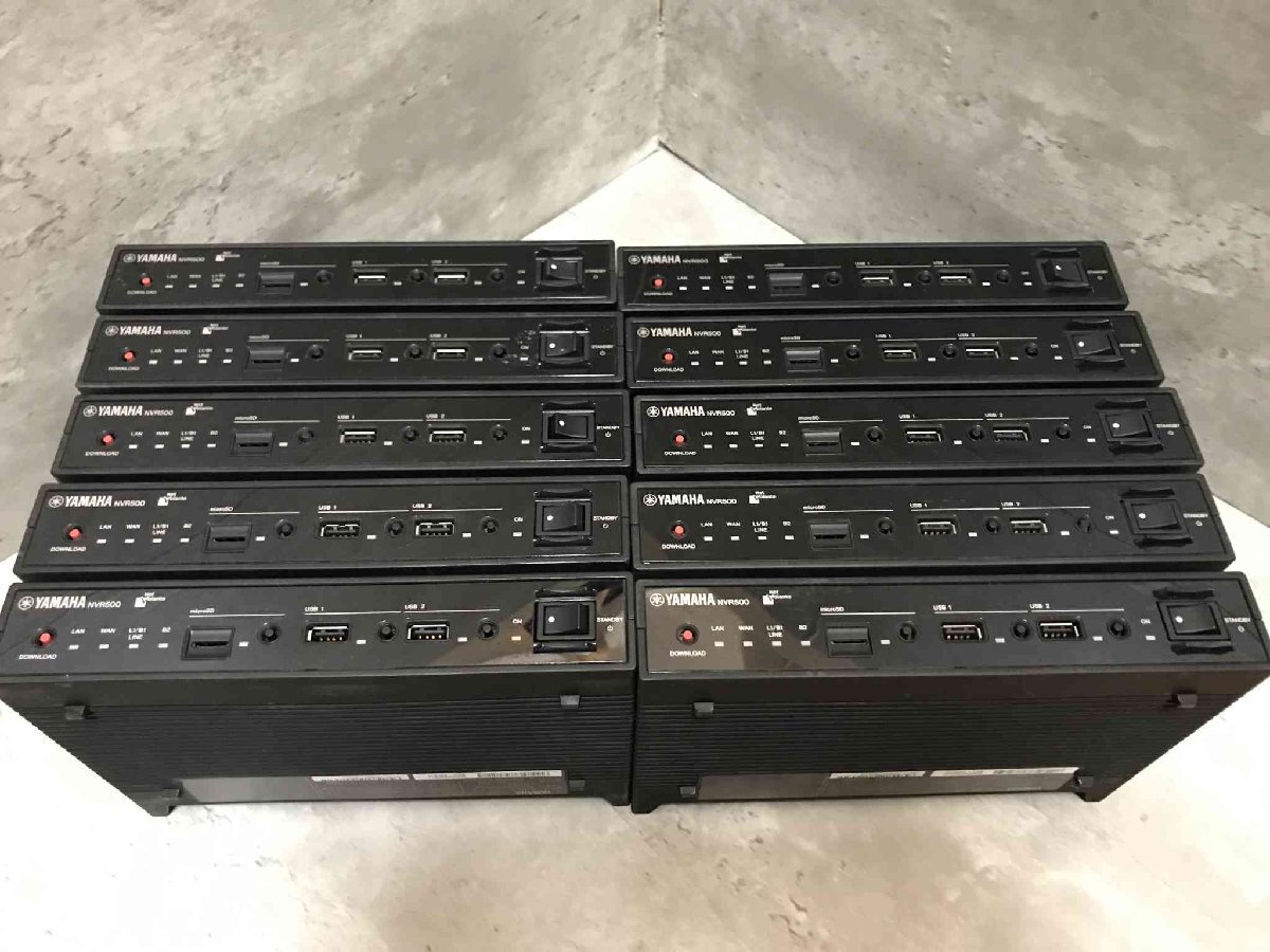 【動作品】ヤマハ YAMAHA ブロードバンドVoIPルーター NVR500 初期化済 本体のみ×20個セット【送料無料】