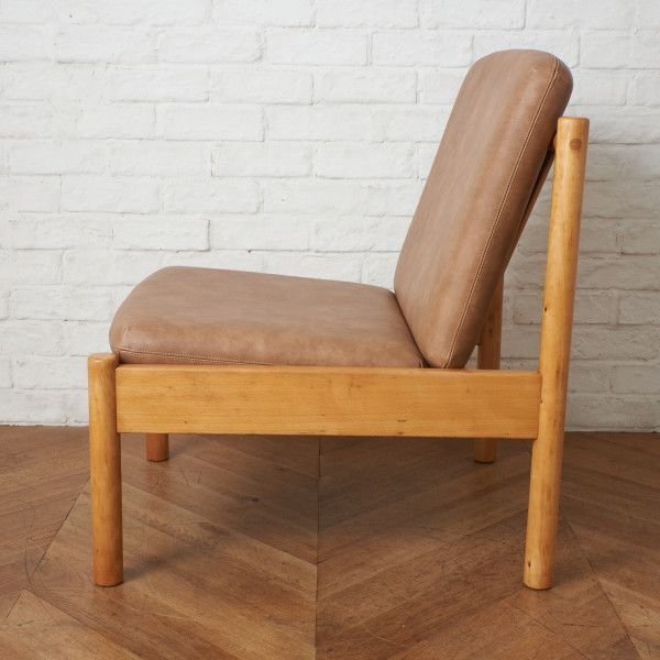 IZ78091F★レア ercol イージーチェア 747 英国 ヴィンテージ 無垢材 アーコール 1人掛け ソファ シングルソファ ラウンジチェア モダン_画像3