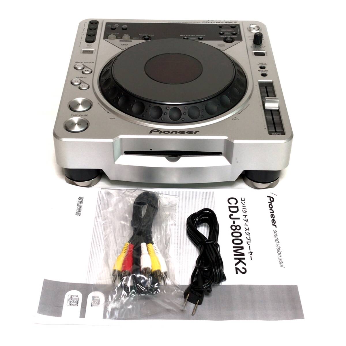 極上美品　PIONEER CDJ-800MK2 パイオニア DJ用CDプレイヤー_画像1