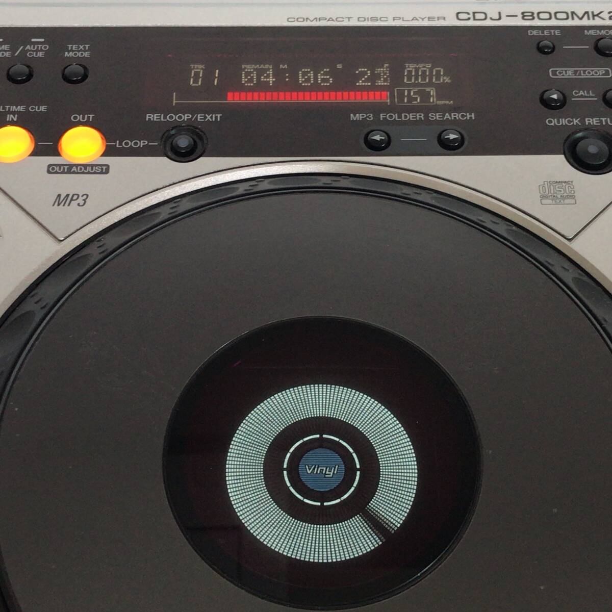 極上美品 PIONEER CDJ-800MK2 パイオニア DJ用CDプレイヤーの画像7
