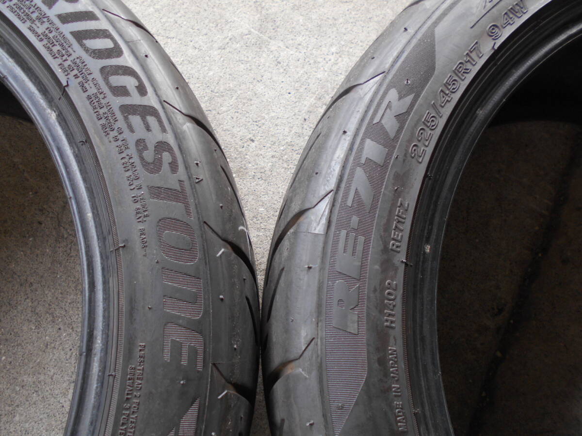 K706 225/45R17 225/45-17 225-45-17 中古4本 POTENZA RE-71R_画像7