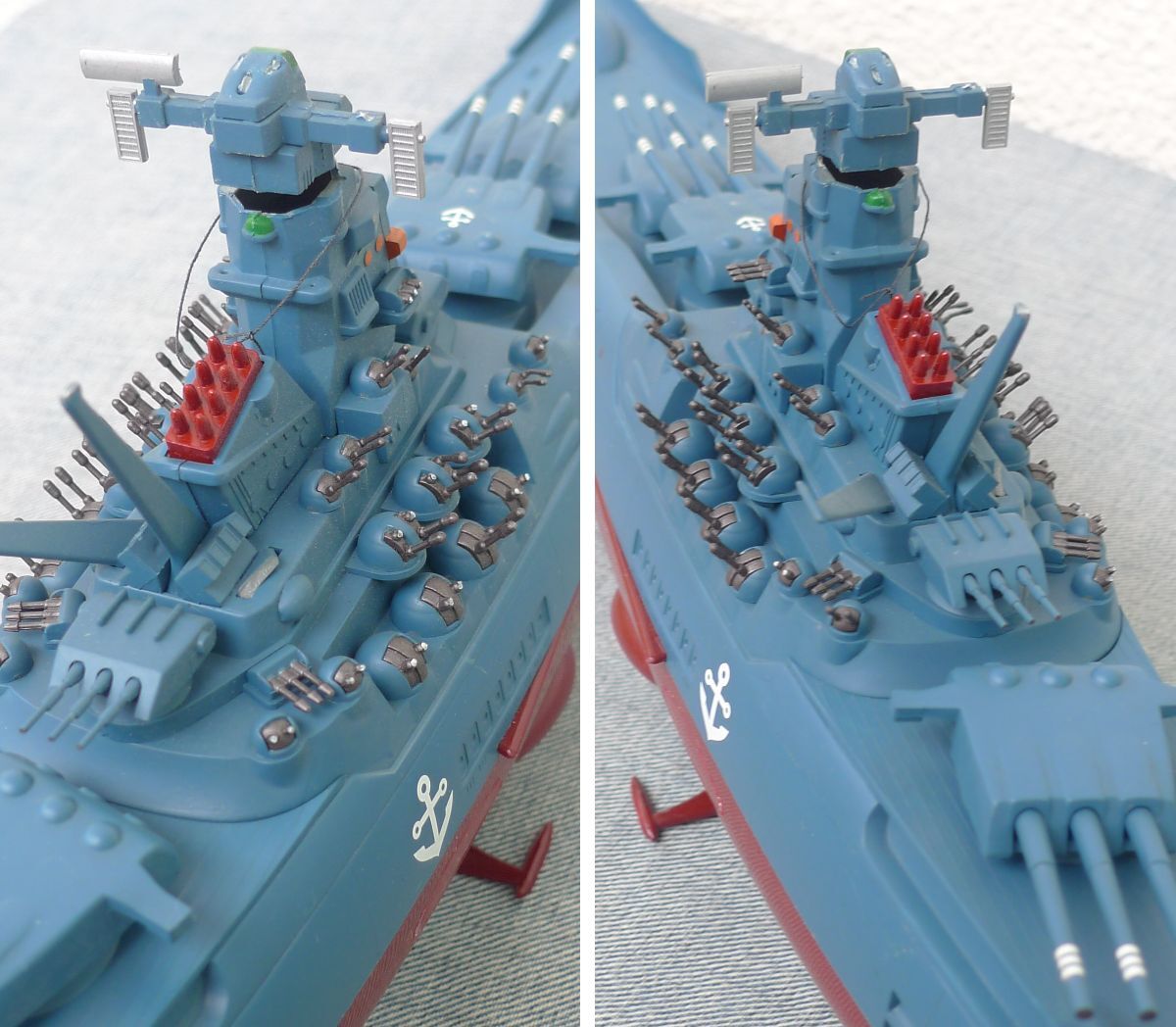 n3829△宇宙戦艦ヤマト アンドロメダ 模型 ジャンク ◇ 53cm＋40cm プラモデルの画像4